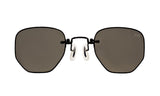 Black Hexagon Polarized Titanium Sunglasses